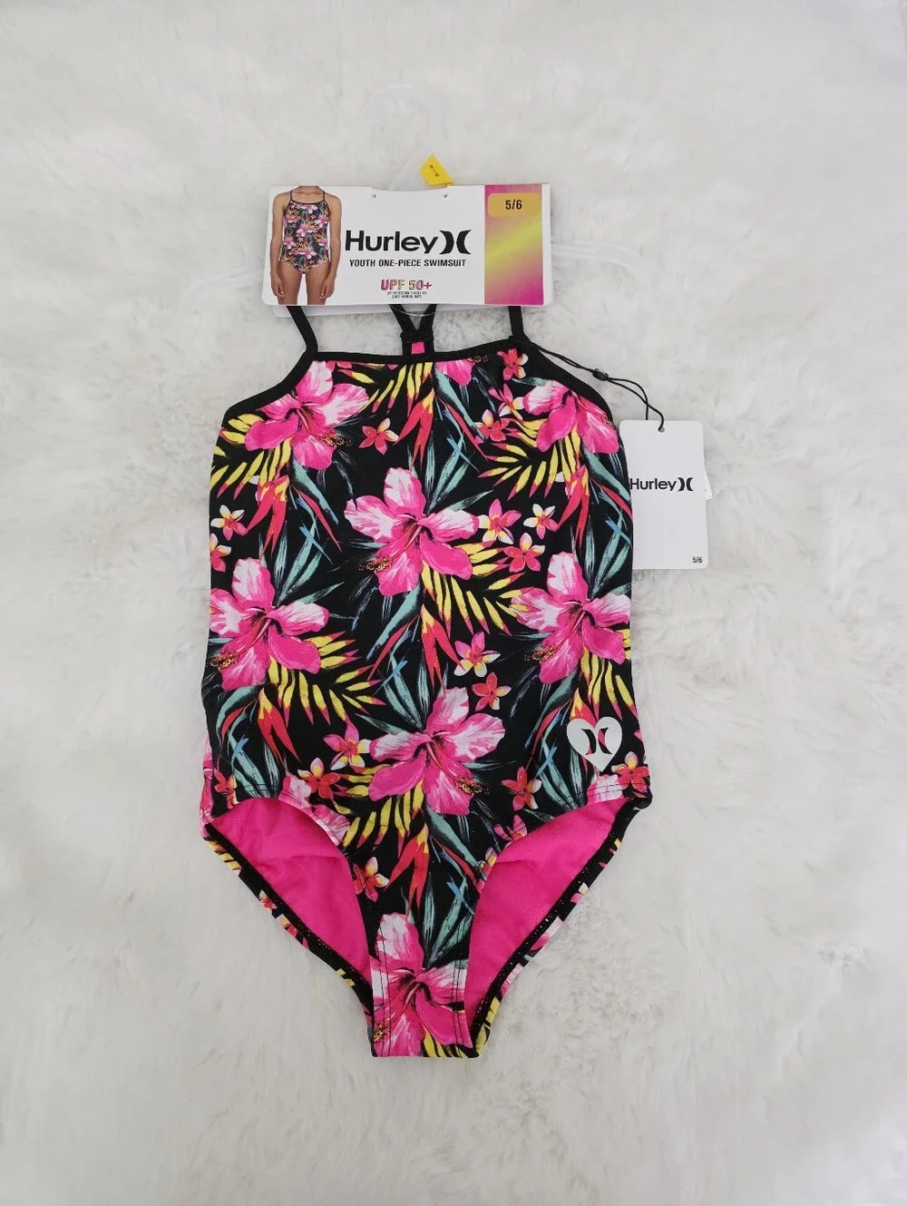 HURLEY🐙 Brand New One Piece Swimsuit SIZE 5/6